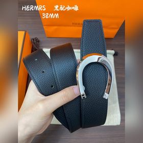 Hermes-H BELT BUCKLE & REVERSIBLE LEATHER STRAP 38 мм, аналог