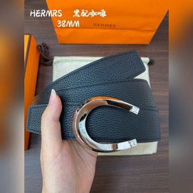 Hermes-H BELT BUCKLE & REVERSIBLE LEATHER STRAP 38 мм, аналог