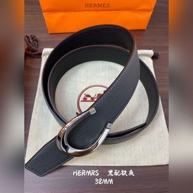 Hermes-H BELT BUCKLE & REVERSIBLE LEATHER STRAP 38 мм, аналог