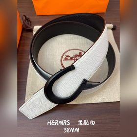 Hermes-H BELT BUCKLE & REVERSIBLE LEATHER STRAP 38 мм, аналог