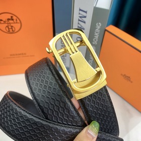 Hermès Мужской автоматический ремень - ширина 35 мм, высококачест