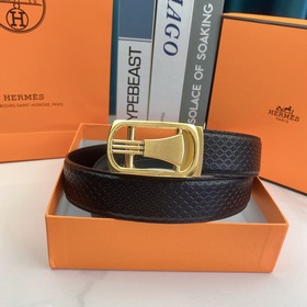Hermès Мужской автоматический ремень - ширина 35 мм, высококачест