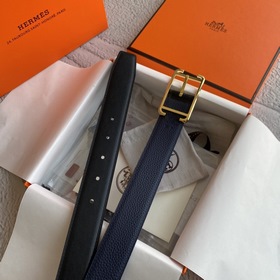 Hermes Оригинальный ремень Hermes, ширина 3,2 см, импортная кожа,