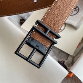 Hermes Оригинальный ремень Hermes, ширина 3,2 см, импортная кожа,