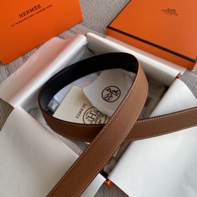 Hermes Оригинальный ремень Hermes, ширина 3,2 см, импортная кожа,