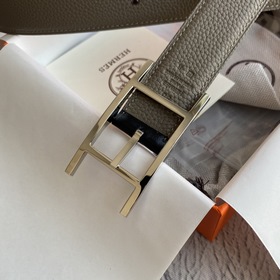 Hermes Оригинальный ремень Hermes, ширина 3,2 см, импортная кожа,