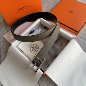 Hermes Оригинальный ремень Hermes, ширина 3,2 см, импортная кожа,