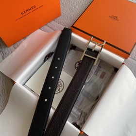 Hermes Оригинальный ремень Hermes, ширина 3,2 см, импортная кожа,