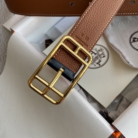Hermes Оригинальный ремень Hermes, ширина 3,2 см, импортная кожа,