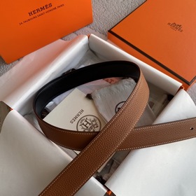 Hermes Оригинальный ремень Hermes, ширина 3,2 см, импортная кожа,