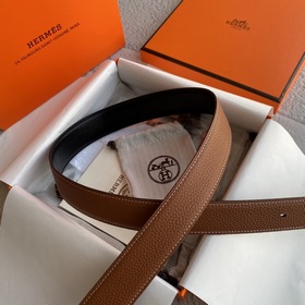 Hermes Оригинальный ремень Hermes, ширина 3,2 см, импортная кожа,