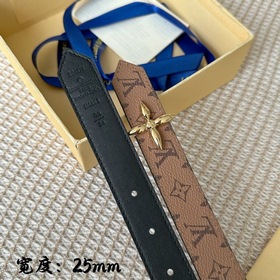 Lv pyrmide Truck L «OEiI Двусторонний пояс» Женский пояс Lv, шири