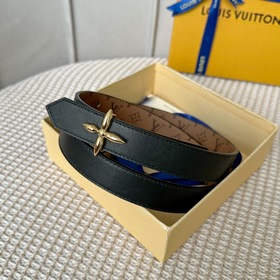 Lv pyrmide Truck L «OEiI Двусторонний пояс» Женский пояс Lv, шири