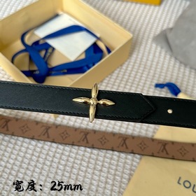 Lv pyrmide Truck L «OEiI Двусторонний пояс» Женский пояс Lv, шири