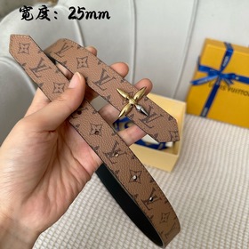 Lv pyrmide Truck L «OEiI Двусторонний пояс» Женский пояс Lv, шири