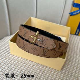 Lv pyrmide Truck L «OEiI Двусторонний пояс» Женский пояс Lv, шири
