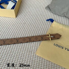 Lv pyrmide Truck L «OEiI Двусторонний пояс» Женский пояс Lv, шири