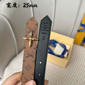 Lv pyrmide Truck L «OEiI Двусторонний пояс» Женский пояс Lv, шири