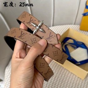 Lv pyrmide Truck L «OEiI Двусторонний пояс» Женский пояс Lv, шири