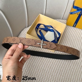 Lv pyrmide Truck L «OEiI Двусторонний пояс» Женский пояс Lv, шири