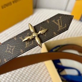 Lv pyrmide Truck L «OEiI Двусторонний пояс» Женский пояс Lv, шири