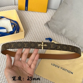Lv pyrmide Truck L «OEiI Двусторонний пояс» Женский пояс Lv, шири