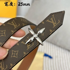 Lv pyrmide Truck L «OEiI Двусторонний пояс» Женский пояс Lv, шири