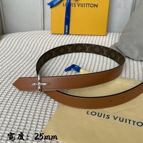 Lv pyrmide Truck L «OEiI Двусторонний пояс» Женский пояс Lv, шири