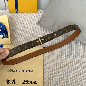 Lv pyrmide Truck L «OEiI Двусторонний пояс» Женский пояс Lv, шири