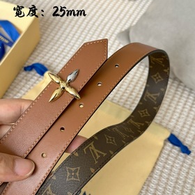 Lv pyrmide Truck L «OEiI Двусторонний пояс» Женский пояс Lv, шири