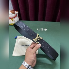 LV Louis Vuitton официальный сайт 4,0 ширина (не 3,8) тиснение ко
