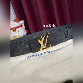LV Louis Vuitton официальный сайт 4,0 ширина (не 3,8) тиснение ко