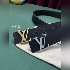 LV Louis Vuitton официальный сайт 4,0 ширина (не 3,8) тиснение ко
