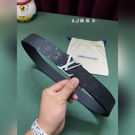 LV Louis Vuitton официальный сайт 4,0 ширина (не 3,8) тиснение ко