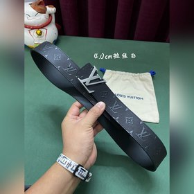 LV Louis Vuitton официальный сайт 4,0 ширина (не 3,8) тиснение ко