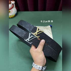 LV Louis Vuitton официальный сайт 4,0 ширина (не 3,8) тиснение ко