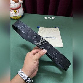 LV Louis Vuitton официальный сайт 4,0 ширина (не 3,8) тиснение ко