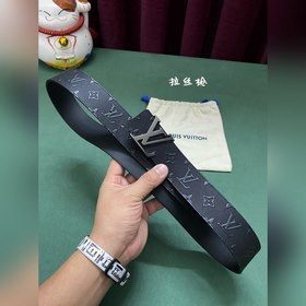 LV Louis Vuitton официальный сайт 4,0 ширина (не 3,8) тиснение ко