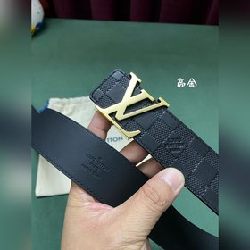 LV Louis Vuitton официальный сайт 4,0 ширина (не 3,8) тисненная к