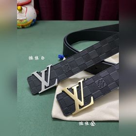 LV Louis Vuitton официальный сайт 4,0 ширина (не 3,8) тисненная к