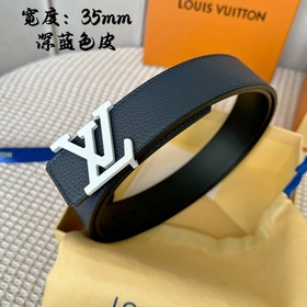 Серия Lv S-Lock, ширина 3,5 см, изящная пряжка с буквами, с логот