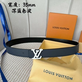 Серия Lv S-Lock, ширина 3,5 см, изящная пряжка с буквами, с логот