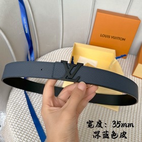 Серия Lv S-Lock, ширина 3,5 см, изящная пряжка с буквами, с логот