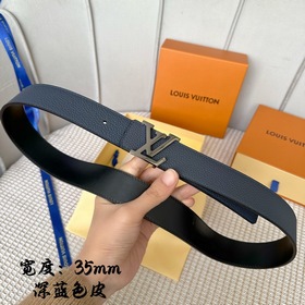 Серия Lv S-Lock, ширина 3,5 см, изящная пряжка с буквами, с логот