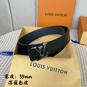 Серия Lv S-Lock, ширина 3,5 см, изящная пряжка с буквами, с логот