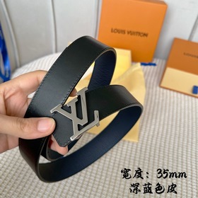 Серия Lv S-Lock, ширина 3,5 см, изящная пряжка с буквами, с логот