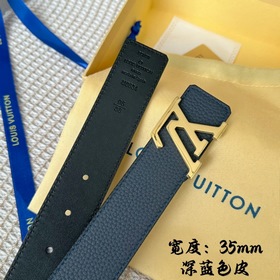 Серия Lv S-Lock, ширина 3,5 см, изящная пряжка с буквами, с логот