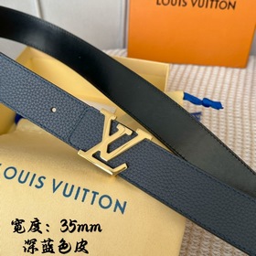 Серия Lv S-Lock, ширина 3,5 см, изящная пряжка с буквами, с логот
