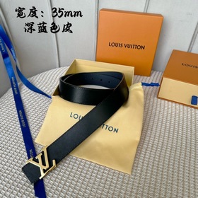 Серия Lv S-Lock, ширина 3,5 см, изящная пряжка с буквами, с логот