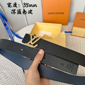 Серия Lv S-Lock, ширина 3,5 см, изящная пряжка с буквами, с логот